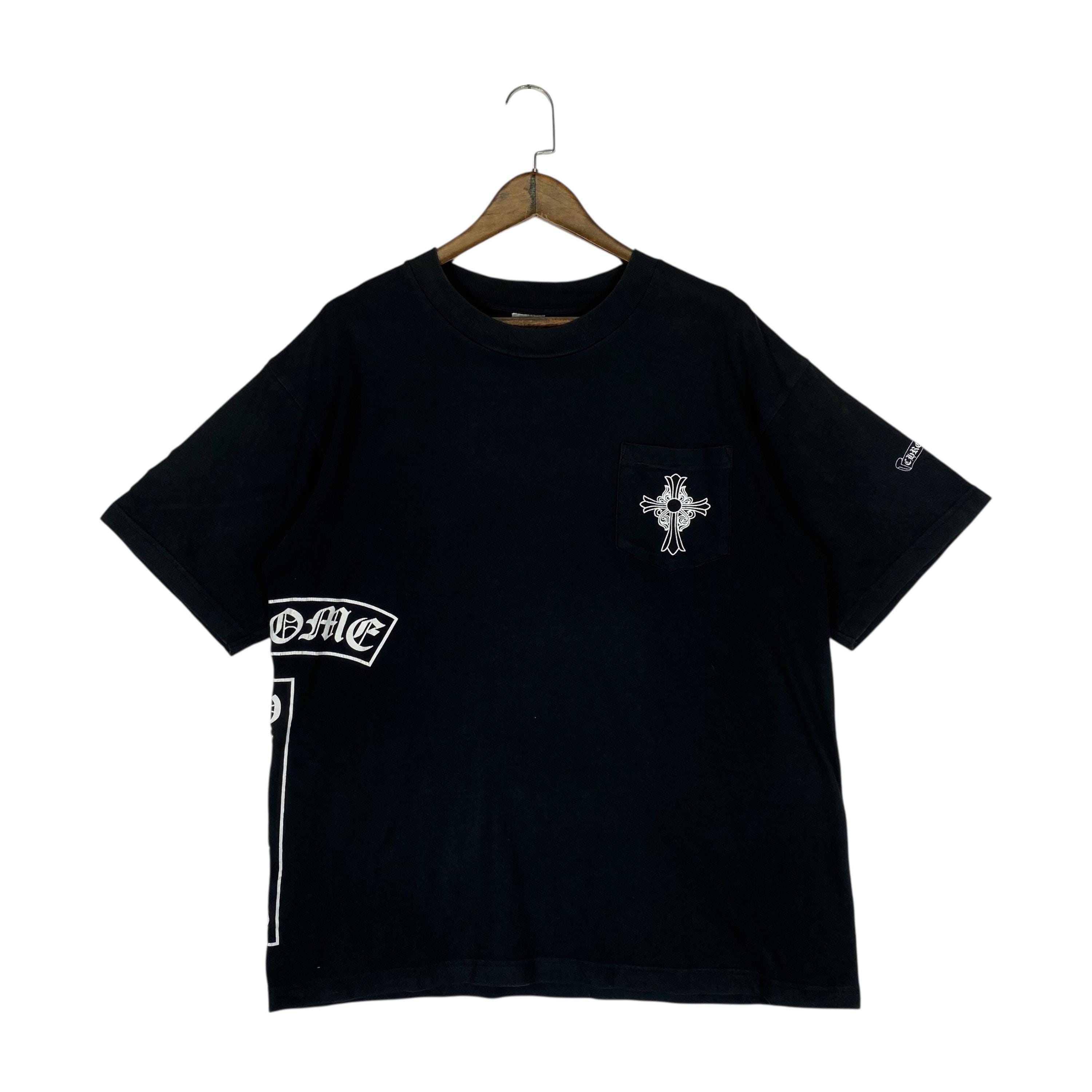 Vintage 90s Chrome Hearts Pocket T Shirt Crewneck Black Made in