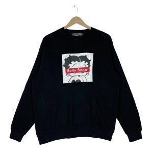 Vintage Betty Boop Sweatshirt Crewneck Pullover Jumper Size XL