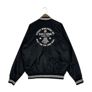 STUSSY Twill Varsity ジャケット スタジャン L 希少 STUSSY Twill Varsity ジャケット スタジャン L 希少
