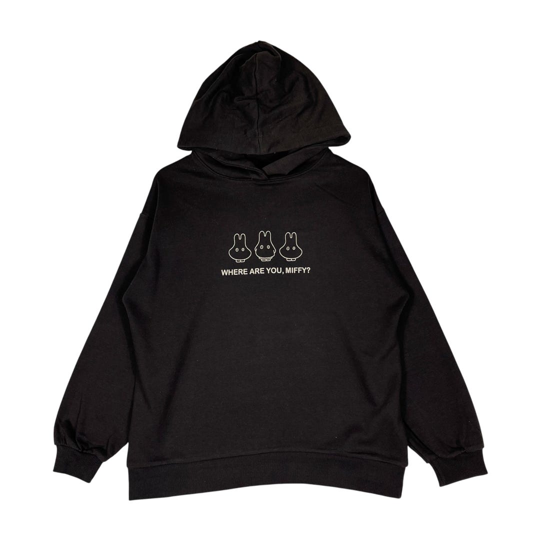 Vintage Miffy Hoodie Sweater Dark Brown Pullover Jumper Size M - Etsy