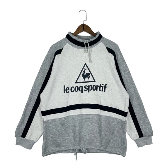 Vintage Le Coq Sportif Sweatshirt Crewneck Grey Pullover Jumper Size L Etsy Canada