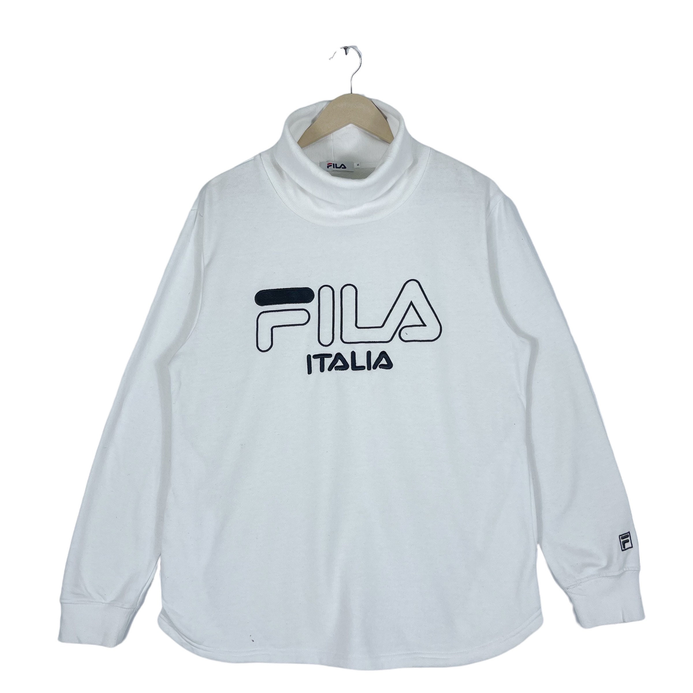 Bejaarden nationale vlag Interpreteren Vintage FILA Italia Sweatshirt Turtleneck White Pullover - Etsy