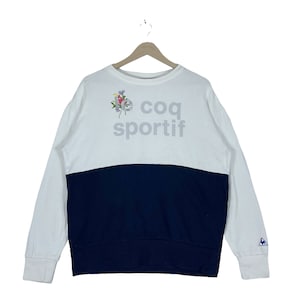 Vintage Le Coq Sportif Sweatshirt Crewneck Pullover Jumper Size M