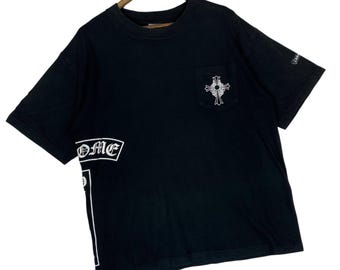 Chrome Heartsダガージップcroptop tee ブラックビンテージ Chrome Heartsダガージップcroptop tee ブラックビンテージ Chrome