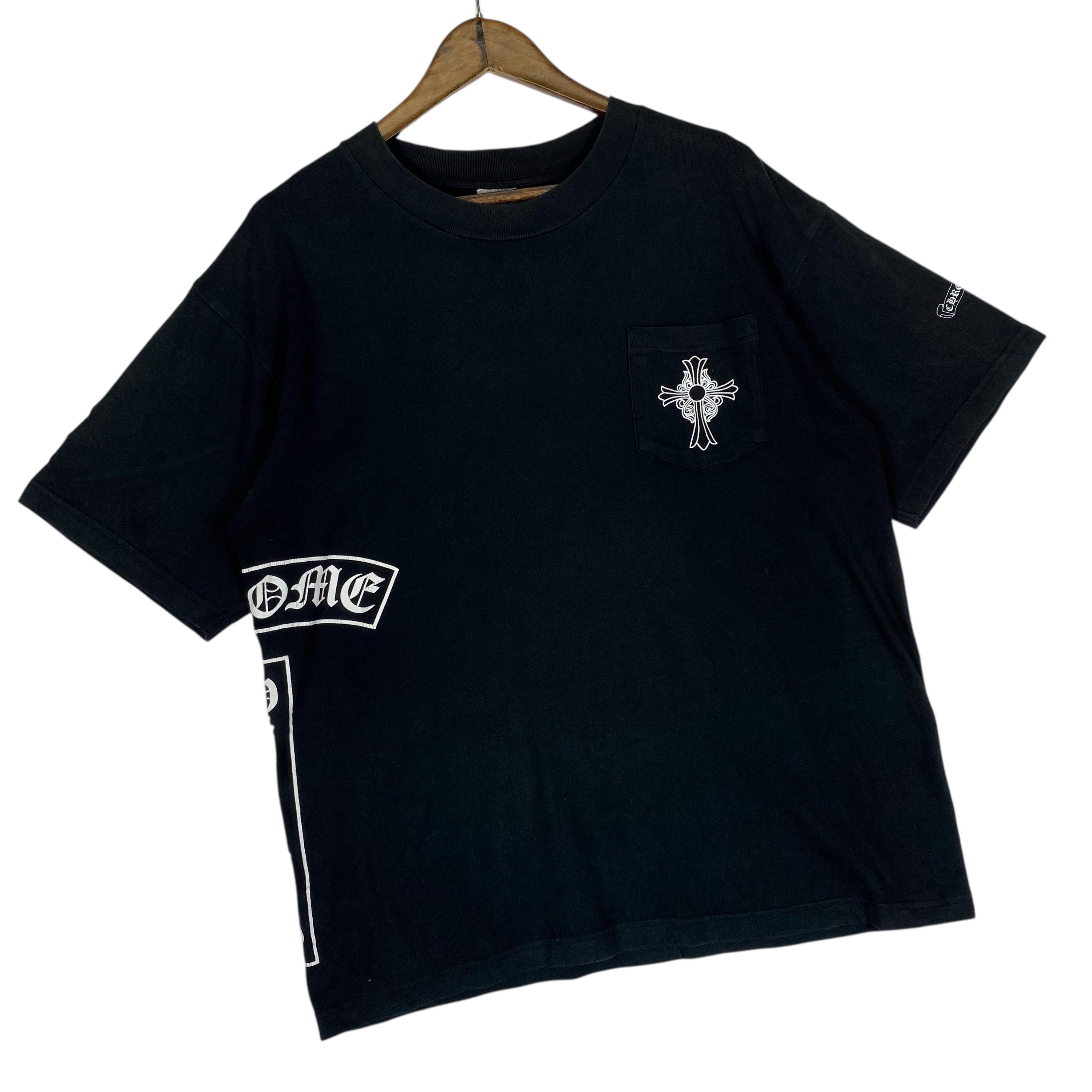 Chrome Hearts Tシャツ　90s Vintage 90s Chrome Hearts Pocket T Shirt Crewneck Black Made in