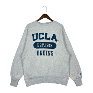 Vintage UCLA Bruins Sweatshirt Crewneck Grey Pullover Jumper Size M