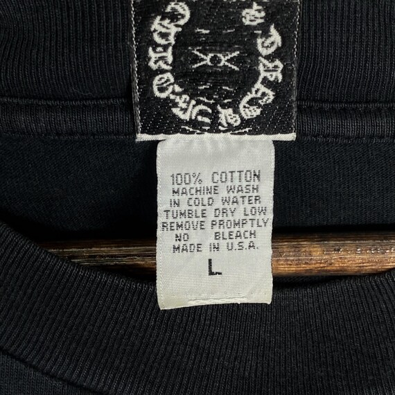 Vintage 90s Chrome Hearts Pocket T Shirt Crewneck Black Made