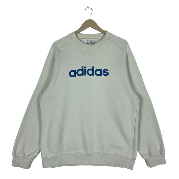 Vintage Adidas Sweatshirt Crewneck White Made in Turkey Vintage Adidas Sweatshirt Crewneck White Made in Turkey