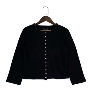 90s ~00s Vintage agnès b Sweat Cardigan Vintage Agnes B Snap Cardigan - Made in France - Size 2 - Etsy