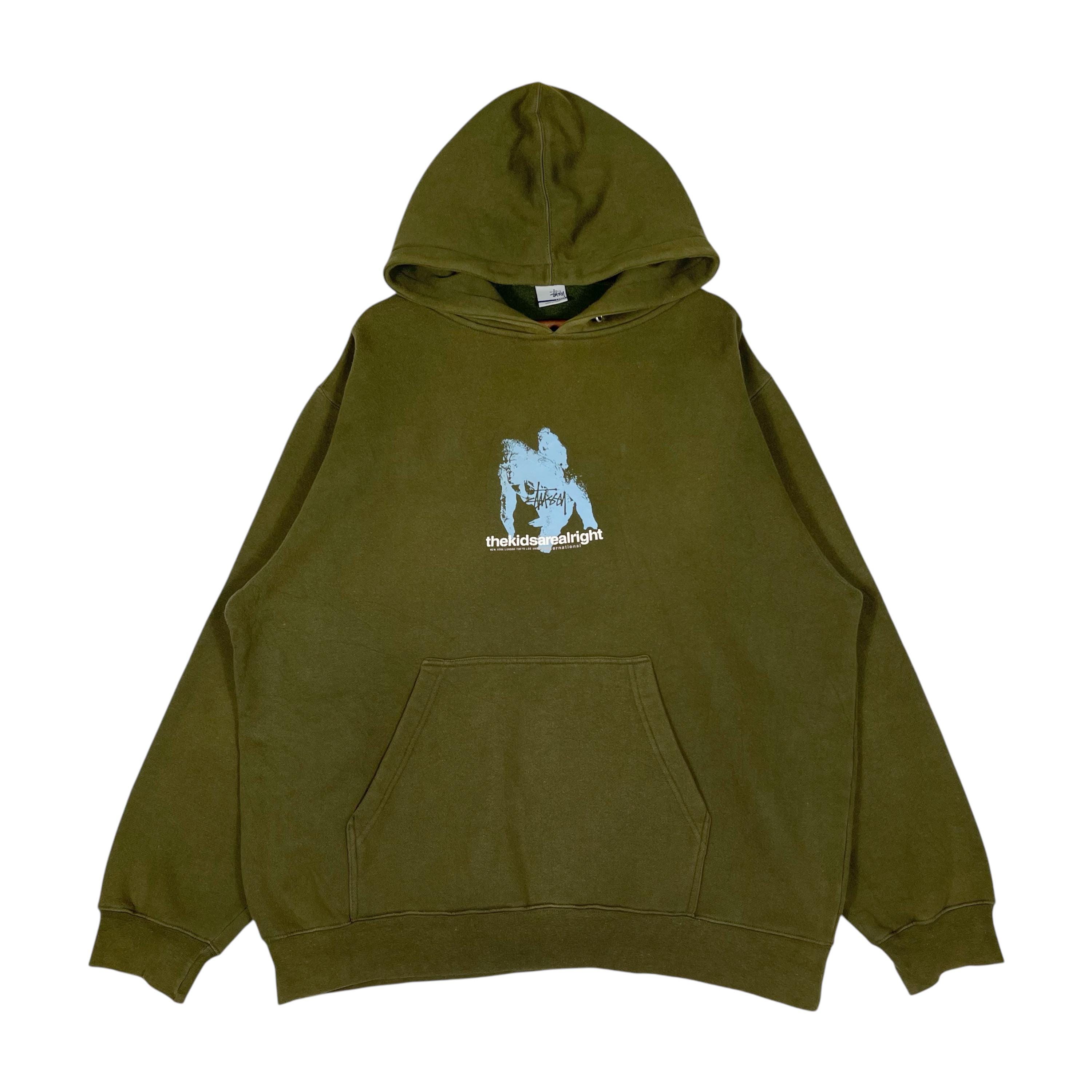 Vintage Stussy the Kids Are Alright Oversize Hoodie Sweater