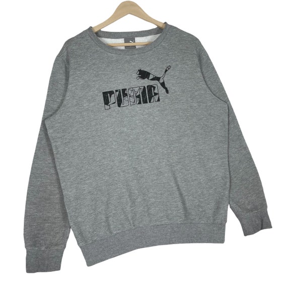 Vintage Puma Sweatshirt Crewneck Grey Pullover Ju… - image 2