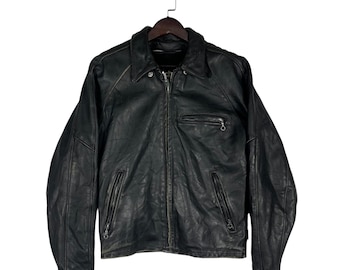 DUR O JAC by Schott N.Y.C. Black Leather Destroy Double Rider