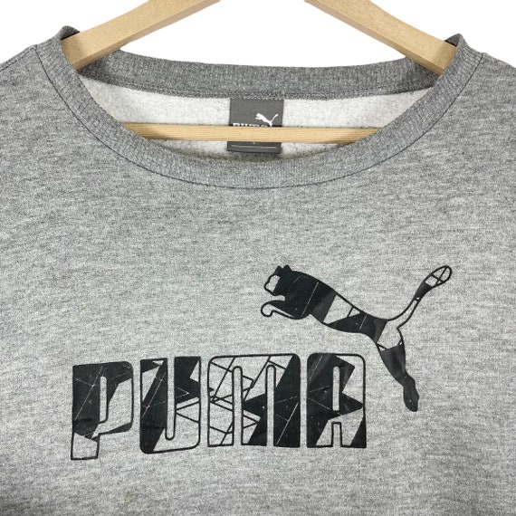 Vintage Puma Sweatshirt Crewneck Grey Pullover Ju… - image 4
