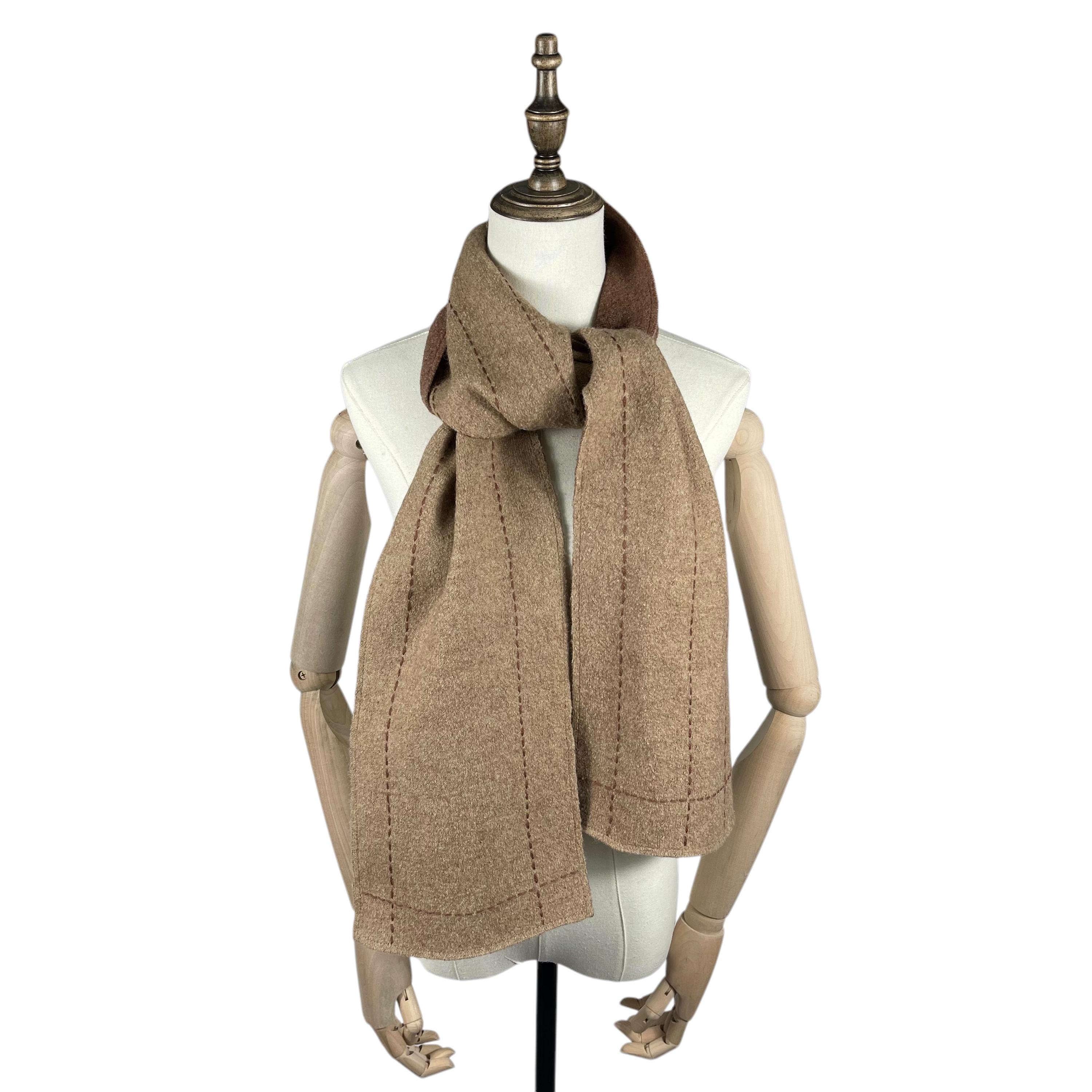 小物 Yohji Yamamoto Wool Muffler WOOL MILLING REVERSIBLE POLKA DOT