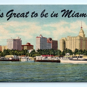 POSTCARD UNUSED FLORIDA, MIAMI- MIAMI IS KNOWN AS THE MAGIC CITY