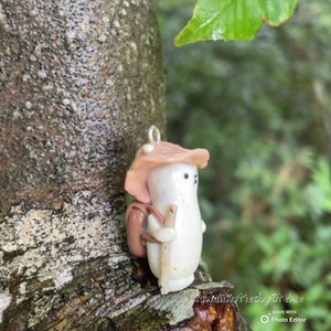 Camping Cat | Kawaii Clay Charm | Cute Keychain Accessory |