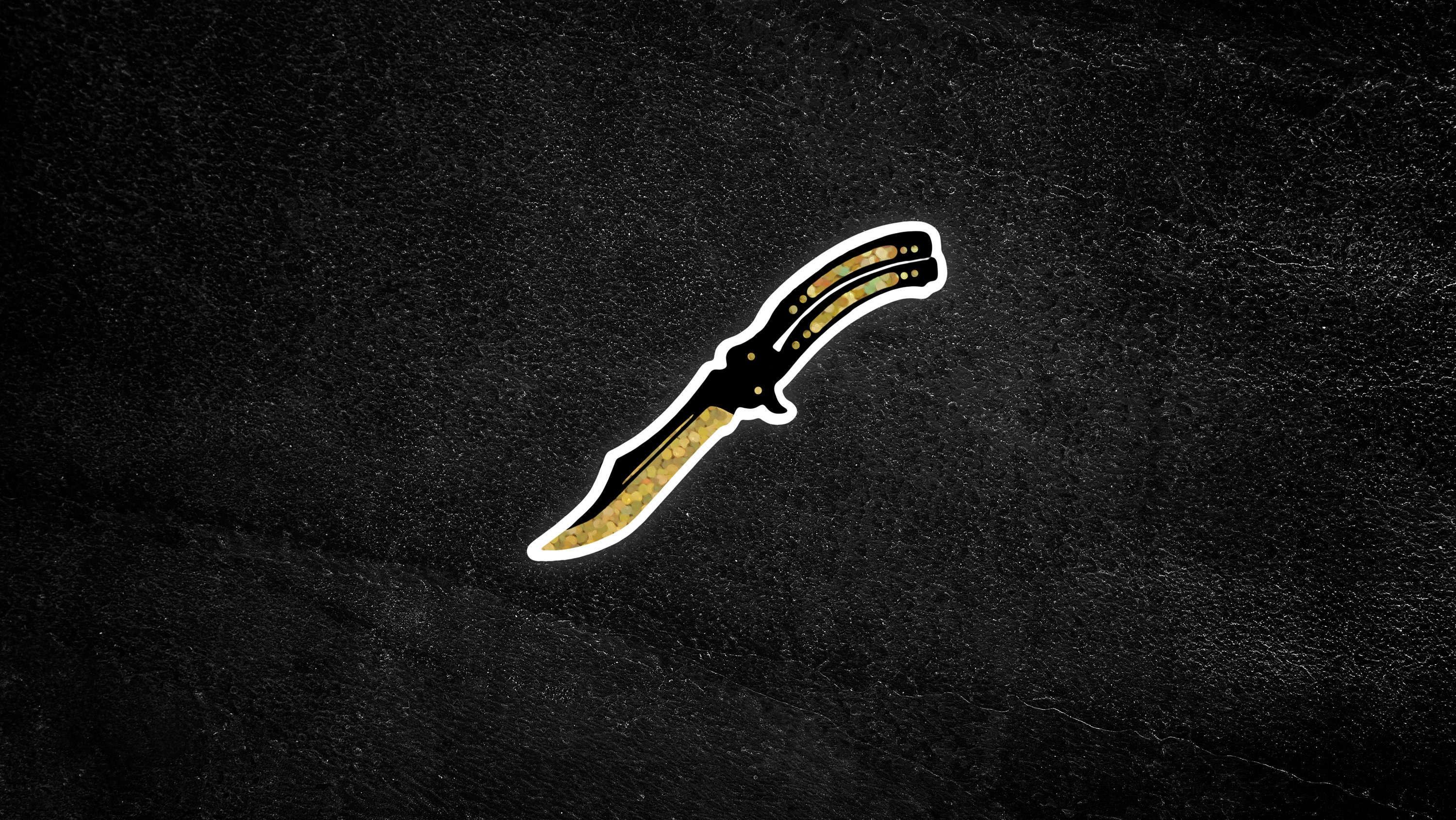 Butterfly Knife CSGO Sticker x3 Multilayer Vinyl Sticker Handmade Etsy