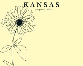 Kansas Sunflower Print