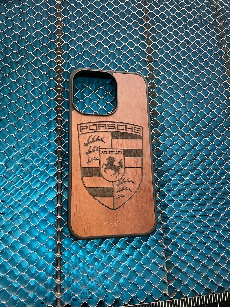 Custom Wooden Engraved Car Brand Logo Phone Cases Etsy