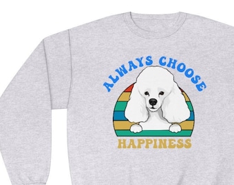 Poedel Geluk Sweatshirt|poodle lover cadeau| poedel ontwerp|mooie hond unisex sweatshirt