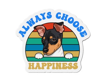 Toy Fox Terrier puppy happiness Magnets| TFT puppy| Dog Lover gift|