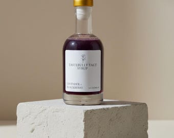 Jarabe simple de lavanda y mora