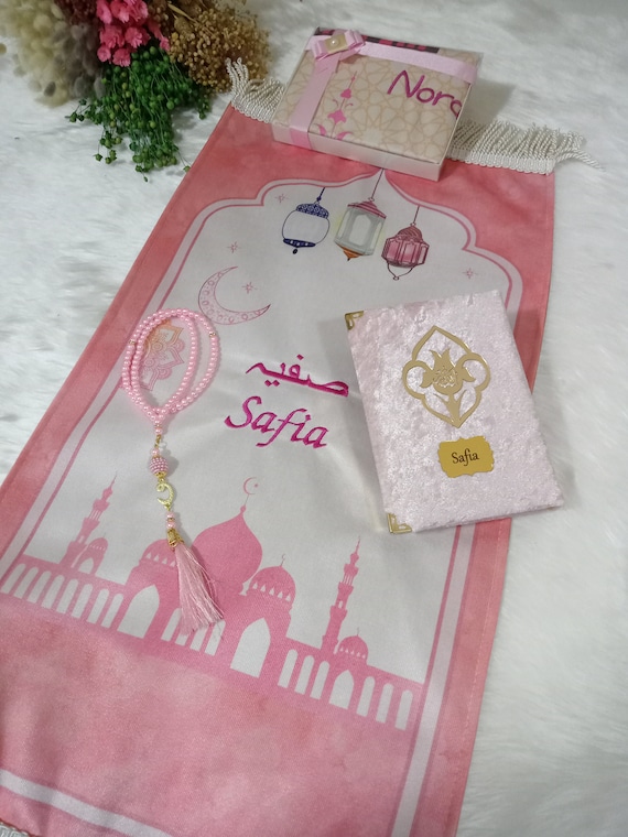 Luxury Kids Prayer Mat, Kids Kaaba Prayer Rug, Ramadan Eid, Kids Prayer Rug, Eid Gift For Children, İslamic Gift