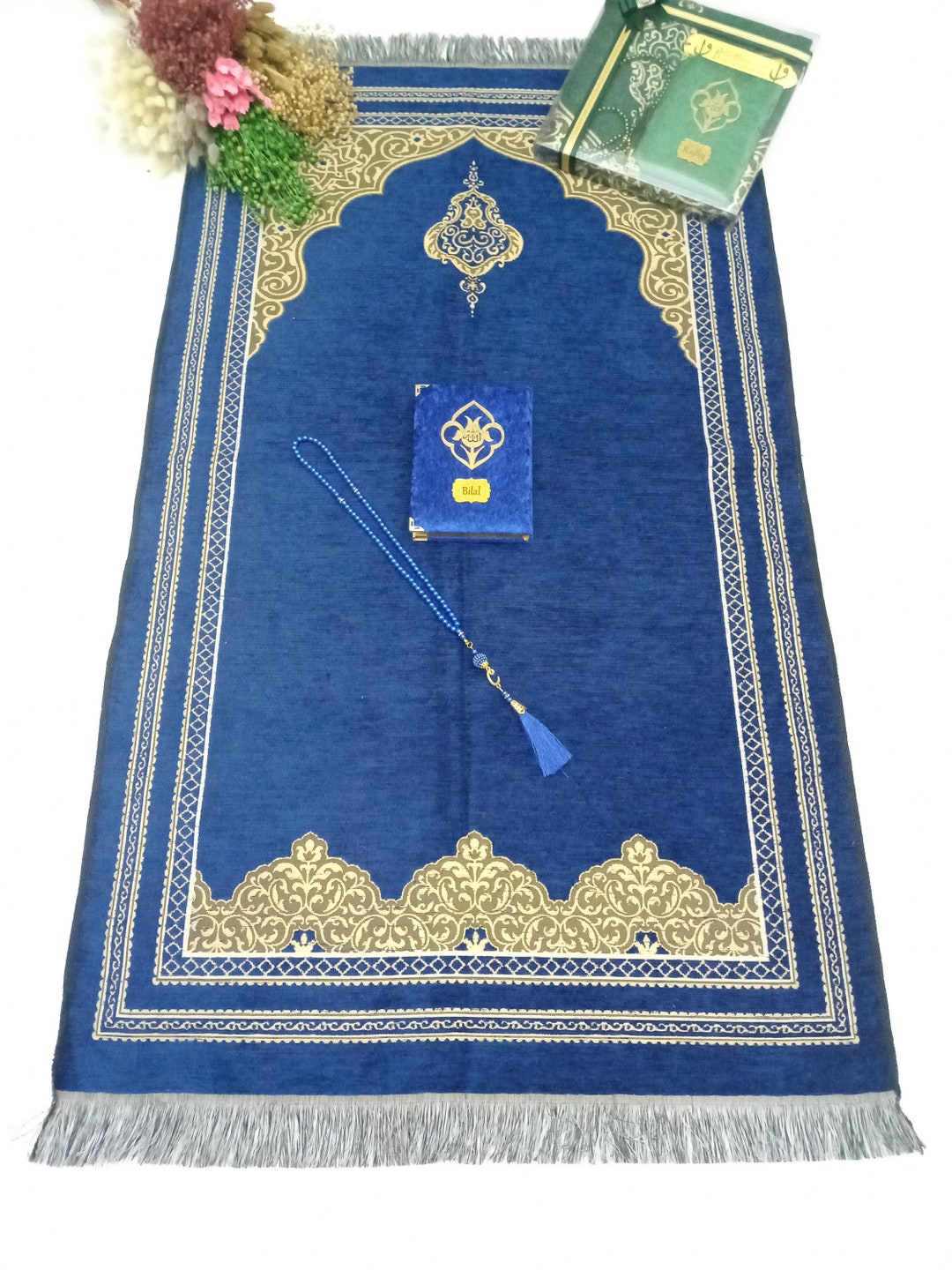 Personalized Prayer Mat Yassen Quran Gift Set Muslim Gift Etsy