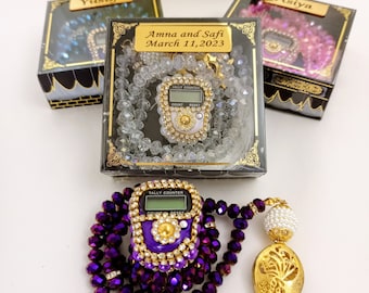 Prayer Beads Crystal Tasbeeh Masbaha Favors | Wedding Favors | Islamic Baby Shower Favor | Eid Favor | Graduation Favor | Muslim Party Favor