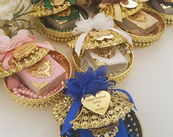 Velvet Mini Quran Pearl Tasbeeh Decorated Box Gift Set | Eid Favor | Wedding Favors | Baby Shower Favor | Graduation Favor | Muslim Favor