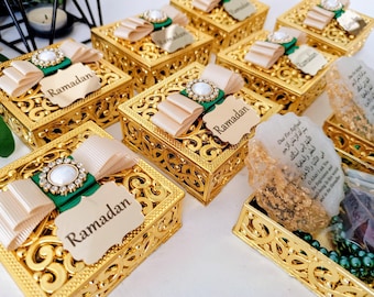 Ramadan gift set | Pearl Tasbeeh Decorated Box Gift Set | Eid Favor | Wedding Favors | Baby Shower Favor | Graduation Favor | Muslim Favor