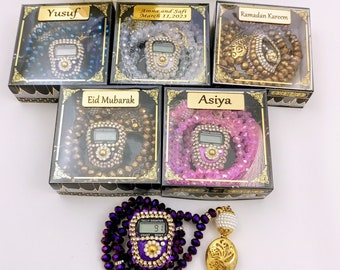 Prayer Beads Crystal Tasbeeh Masbaha Favors | Wedding Favors | Islamic Baby Shower Favor | Eid Favor | Graduation Favor | Muslim Party Favor