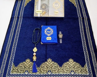 Personalized Prayer Mat Yassen Quran Gift Set | Muslim Gift for Him | Eid Gift | Wedding Gift | Birthday Gift | Graduation Gift