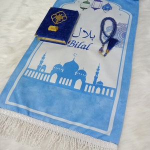 Luxus Kinder Gebetsteppich, Kinder Kaaba Gebetsteppich, Ramadan Eid, Kinder Gebetsteppich, Eid Geschenk für Kinder, İslamisches Geschenk