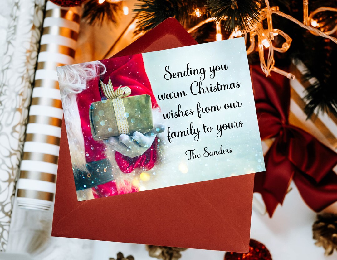 Sending You Warm Christmas Wishes From Our Family to Yours, Digital ...