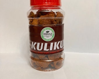 Kuli-Kuli/ Fresh Nigerian Crunchy Spicy Tasty (Peanut Cookie Snack)  350g