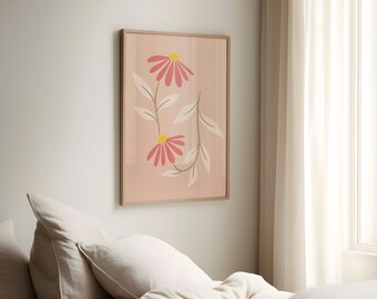 Flower No. 1, Blumenkunst, Blumenkollektion, Druck für Küche, Büro, Wohnzimmer | Sofortdownload | Digital Design