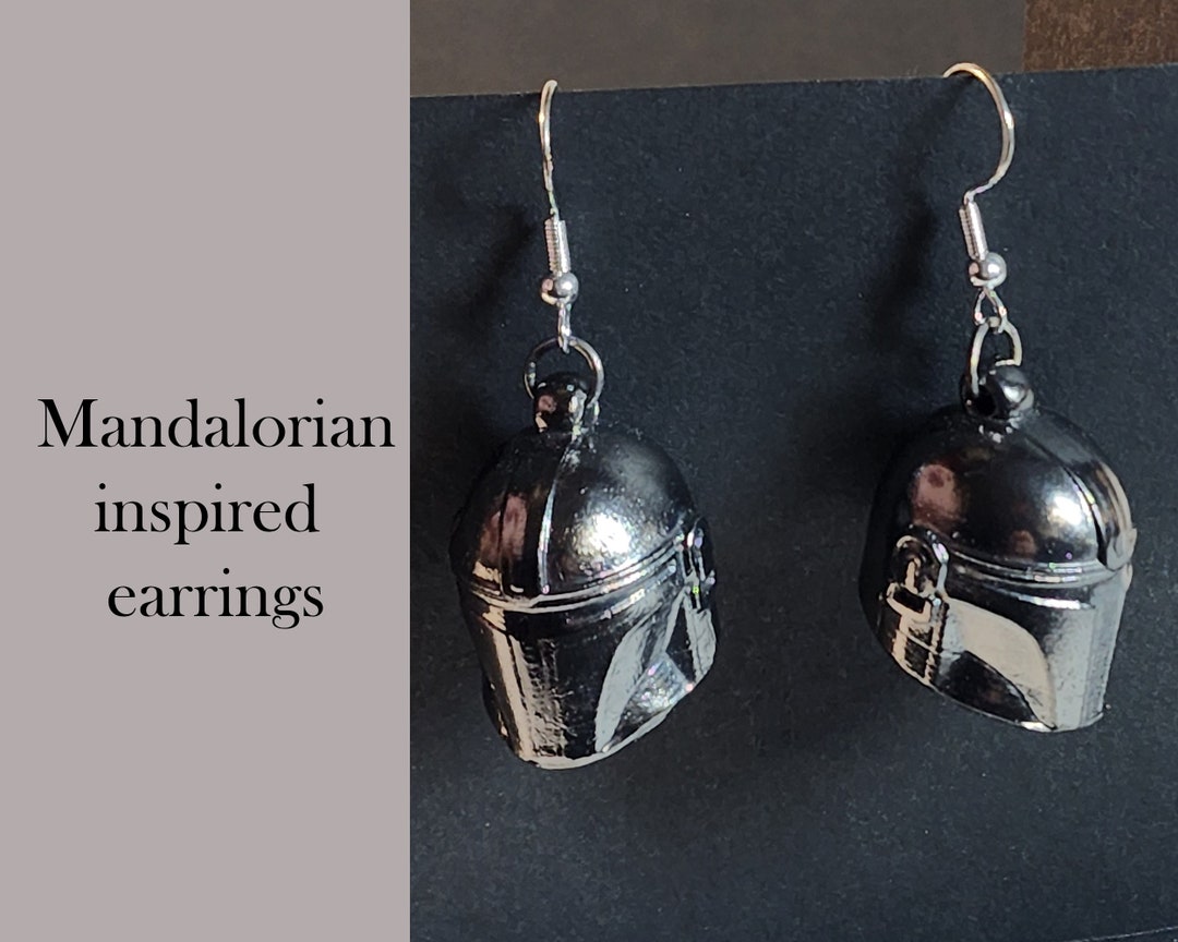 Mandalorian Inspired 3D Printed Earrings Etsy