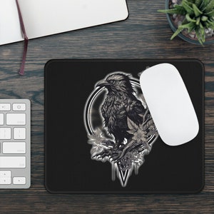 Radiant Raven Gaming Mouse Pad