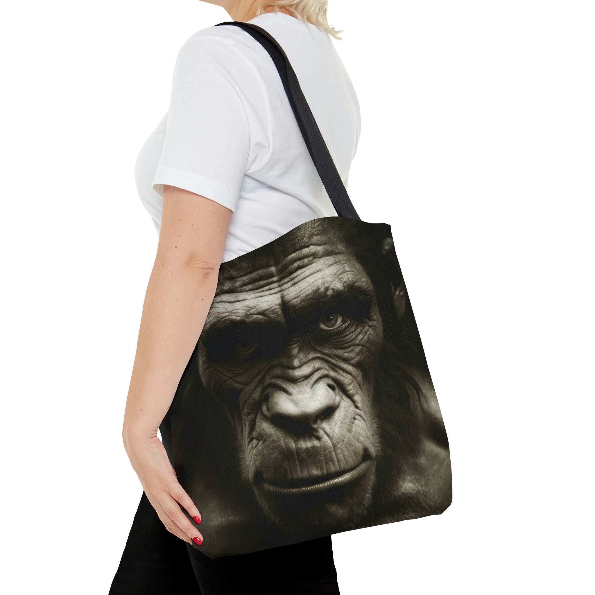 Funny Orangutan Monkey Middle Finger Print Chest Bag Men Shoulder Bags for  Travel Phone Purse Holder Monkey Face Crossbody Bag