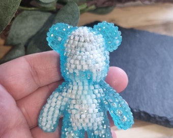 NEW worry bear, textured, pocket friend,