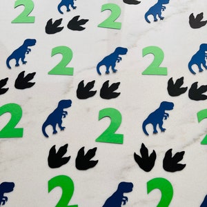 Dinosaur Confetti | Two-Rex | Three-Rex | Dino-Four | Four-ocious | One-a-Saurus | Two-a-saurus | Dinosaur Birthday Party | Stomp Chomp Roar