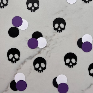 Skull Confetti | Skeleton Table Scatter | Halloween Party Decorations | Halloween Birthday | Spooky One | Two Spooky | Halloween Confetti