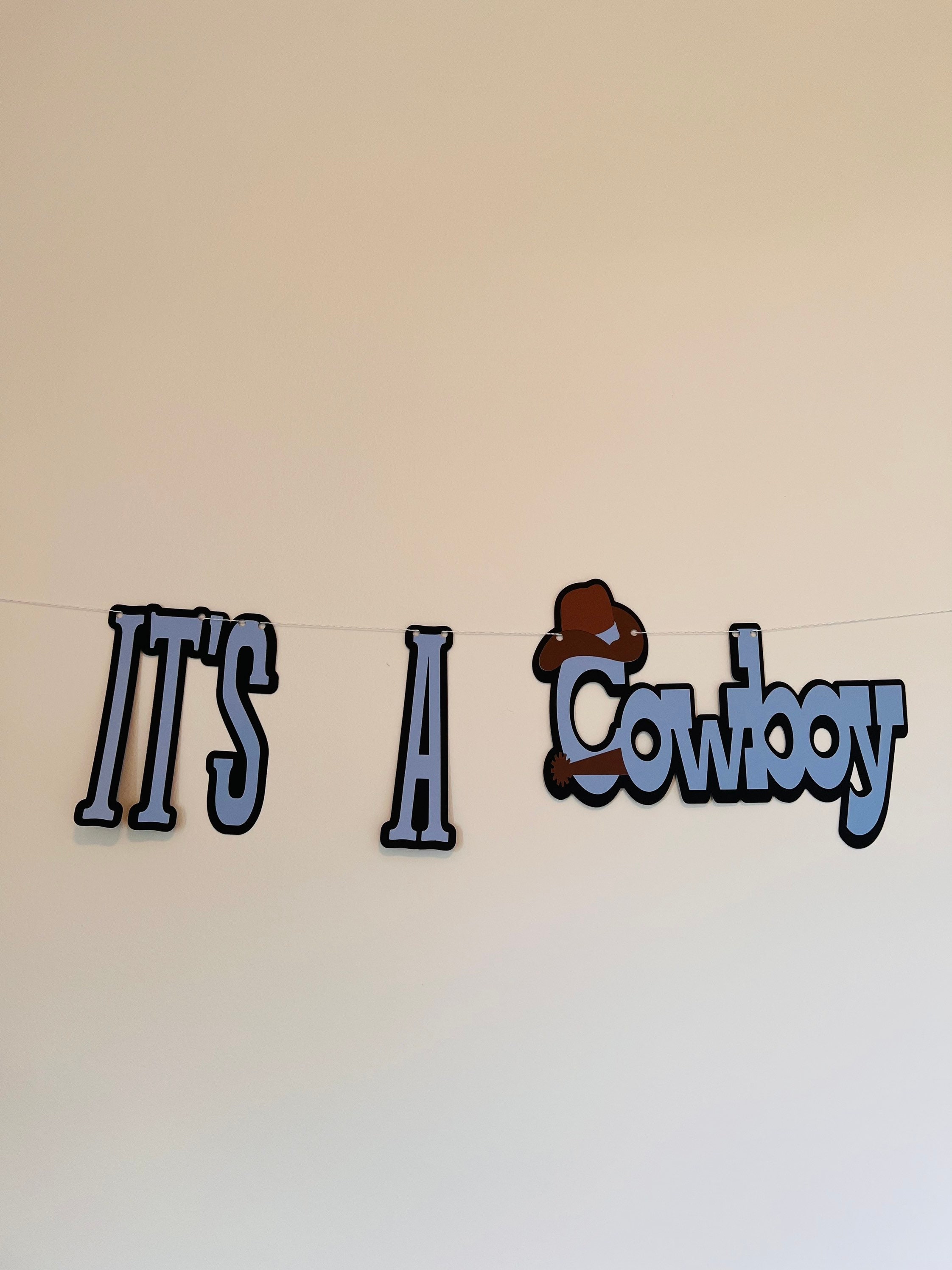 Its a Cowboy Banner Cowboy Banner Boy Baby Shower Banner Its a Boy Baby Shower Garland Boy Baby Shower Decorations Farm Theme