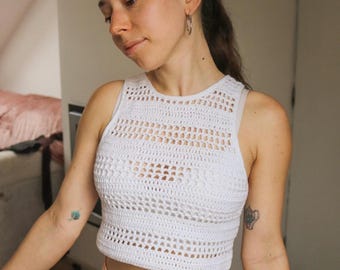 Bari Crochet Top Pattern - Easy Summer Tank (PDF Pattern)