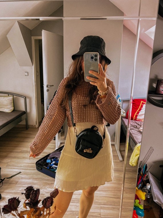Summer dress in fall  Mini backpack outfit, Louis vuitton palm