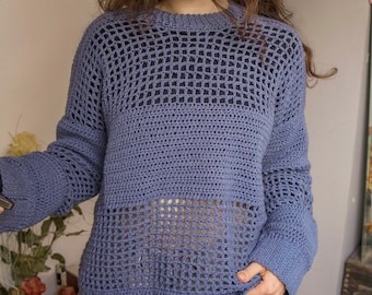 Crochet Mesh Sweater