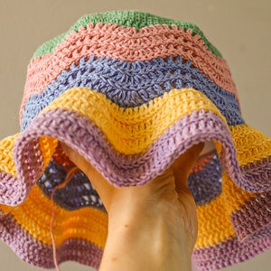 Gelato Bucket Hat Crochet Pattern