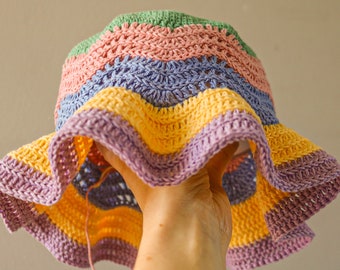 Gelato Bucket Hat Crochet Pattern