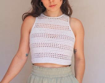 Crochet tank pattern, easy summer cami pattern, beginner crochet top